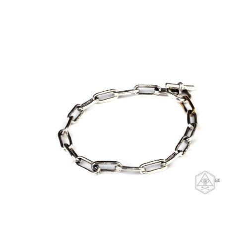Bebello [Bs-347] 925 Silver Square Chain Bracelet