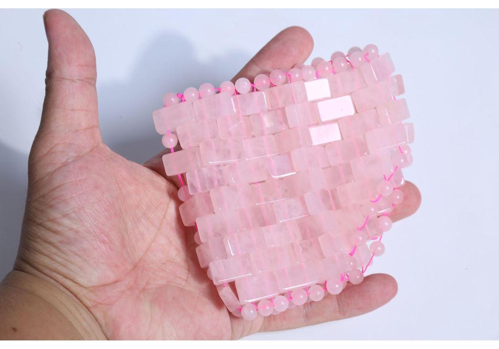 Natural Stone Pink Crystal Jade Eye Mask