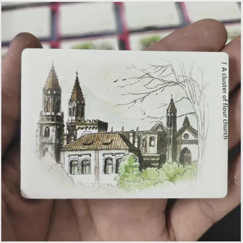 Customized Ceramic City-Themed Fridge Magnets - Creative Tourism Souvenir with Soft Magnetic Backing and Personalized Pattern or Logo