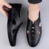 2025 Heißverkaufte Artikel Herren Sandalen Sommer Weiches Leder Klassischer Retro-Stil Römische Flache Hausschuhe Strand Geschlossene Zehen Handgefertigte Sandalen