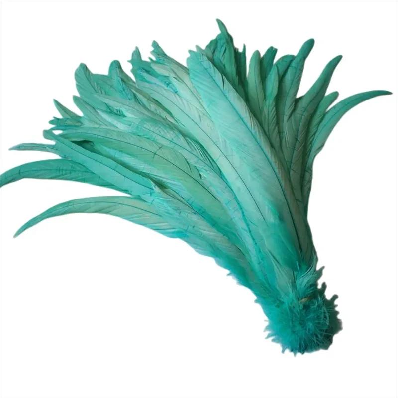 100Pcs/Lot All Sizes Colored Rooster Feathers for Crafts Fly Tying Materials Long Pheasant Carnival Wedding Decoration