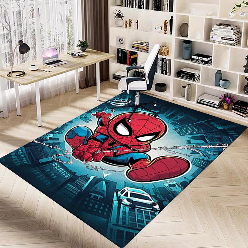 Spiderman Wonder Carpet For Playroom Bedroom Living Room Sofa Home Decorkids Game Area Rug Nonslip Floor Mat