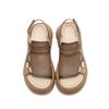 Fashion 5.5CM Summer Handmade Genuine Leather Sandals Women Designer Luxury Hook And Loop Wedges Platform Casual Sandals Women Shoes