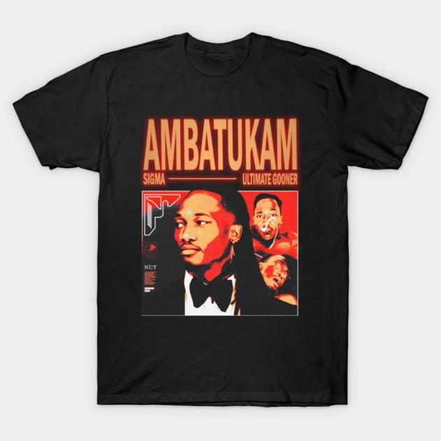 Asian Size Men Black Print T-shirt Ambatukam Dreamy Bull Meme No-Cut Print Cotton Tshirt L чёрный