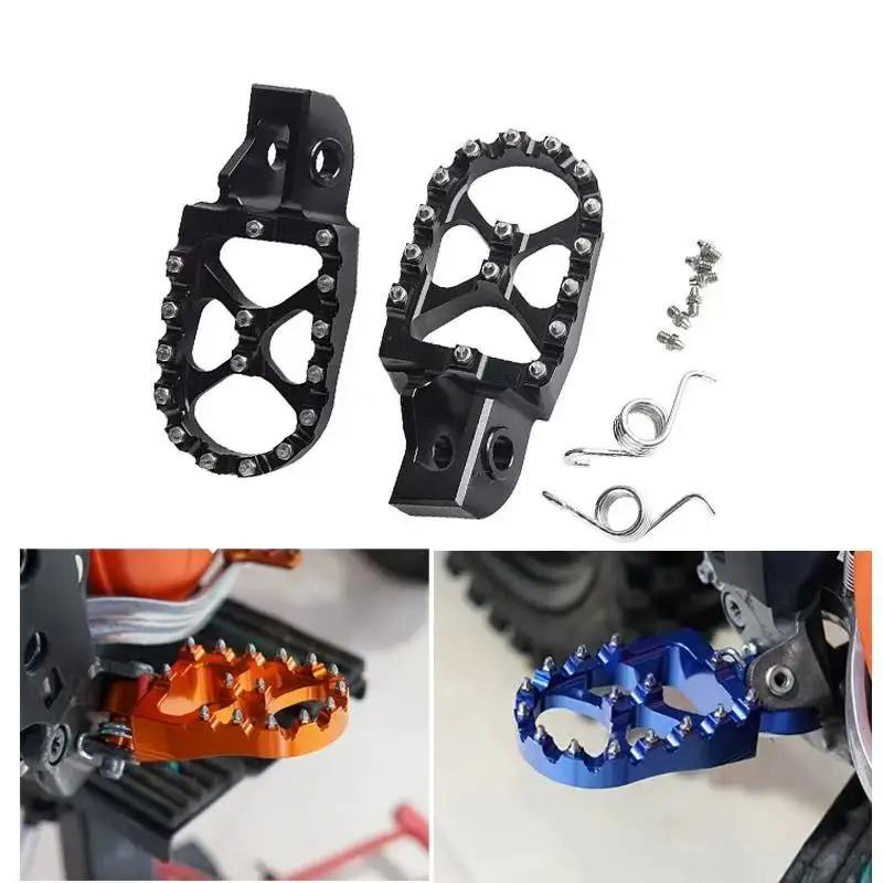 Motorcycle Stainless Steel CNC Enlarged Foot Pegs for KTM EXC XC SXF SX XCW 2017-2022 for Husqvarna for GASGAS Motocross Bikes