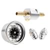 1/8 NPT Fuel Pressure Gauge Kit For Honda For Acura For Mitsubishi For Eclipse Filled Polished Case 0-160 Psi Adaptor Kit