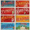 Artisian Britain Scotland Northern Ireland Landmark License Plate England UK Metal Tin Plaque United Kingdom City Car Metal Sign