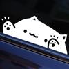 Cat Car Sticker Kitten Knocking On Window Cute Personality for Car Body Bumper Windows Motorcycle Laptop Wall Auto Accessories