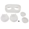 Ceramic Pet Bowl Set Food Grade Anti Splash Double Food Water Bowls for Cats Dogs Kittens and Puppies(White [Cheongsam