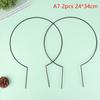 2Pcs Garden Plant Support Stake Stand Round Vine Climbing Rack Ironheart-Shaped Flower Plant Trellis Support Frame Garden Decor