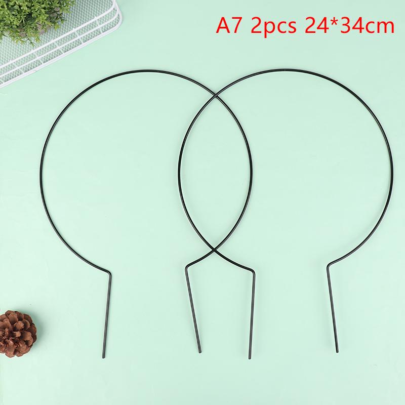 

2 шт. Садовая подставка для растений, колышек, круглая решетка для вьющихся растений, железная подставка в форме сердца, опора для цветов, садовый декор 24*34CM