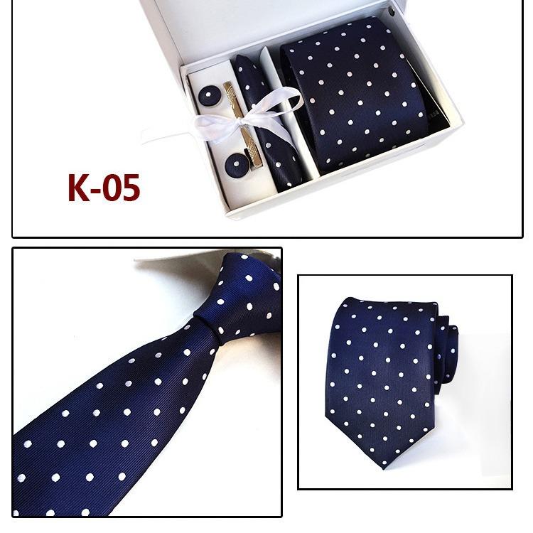 Herren-Krawatten-Geschenkbox 6-teiliges Set Gruppenkrawatte Business-Krawatte