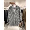 Striped Shirt Women's Design Sense Niche 1116 Spring New French Retro Versatile Loose Chic Unique Top