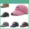Versatile Cotton Baseball Cap With Embroidered Pink Heart And Round Crown
