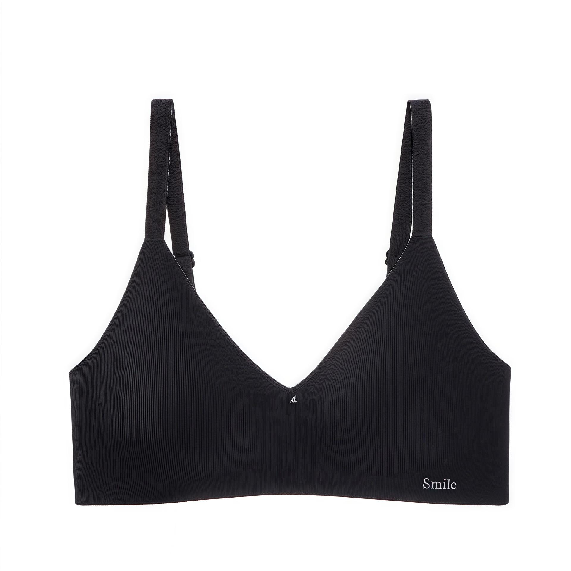 Seamless Strapless Anti-Sag Bra: Comfortable Wire-Free Support with Cloud-Like Softness for Women M [80-95 lbs] чёрный