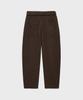 NOIRER Cotton Whipcord Washed Curved Pants (Brown)