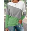 Long Sleeve Women Fashion Patchwork Color T-Shirts 3d Print Street Ladies Tees 6XL Plus Size Loose Casual Female Tops