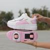 31-40 Children's Plus Size Fashionable Thick Soled Roller Skates Children's Wheeled Sports Shoes Outdoor Sports Shoes