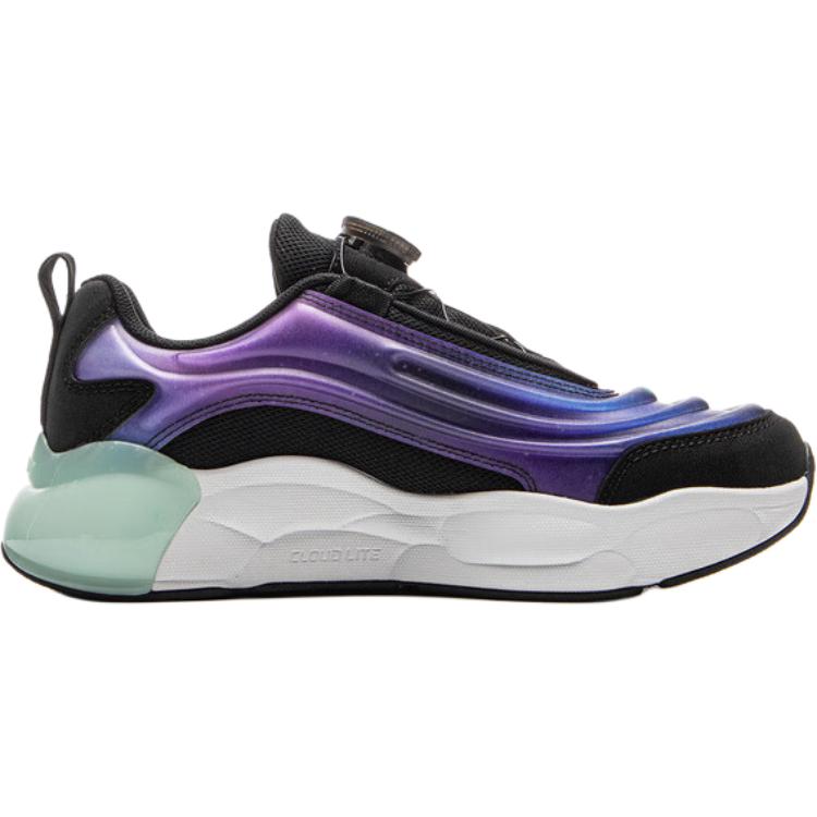 Li Ning Kids Sports Lifestyle Series Comfortable Versatile Shock Absorbing Durable Low Top Running Shoes Men Sneaker Green YKCV012-3