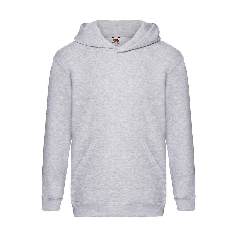 Fruit of the Loom Childrens/Kids Premium Plain Hoodie