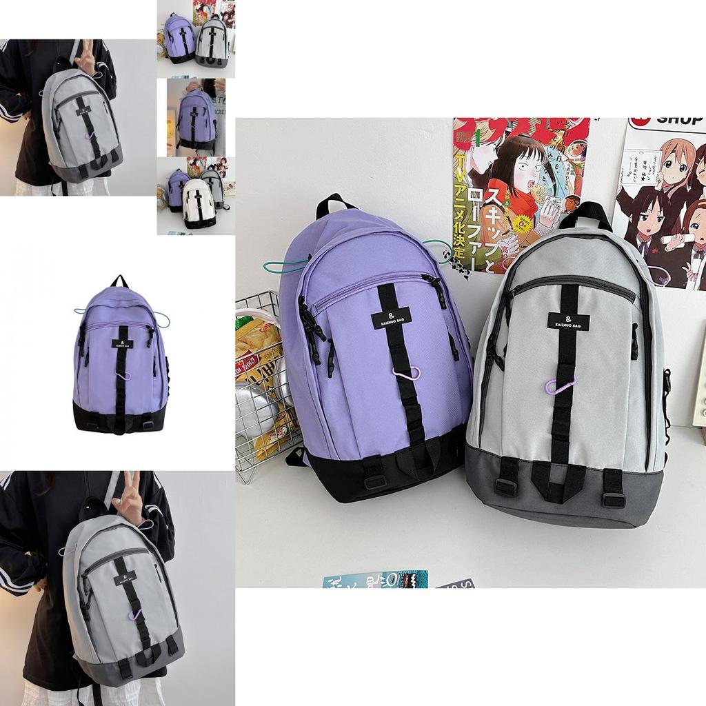 Trendy Unisex Large Capacity Backpack For Students With Stylish Nylon Fabric And Comfortable Supportive Design