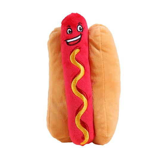 

Dog Squeaky Toy BB Sounder Relieve Boredom Emotional Comfort Plush Hot Dog Stuffed Fast Food Toy Dogs Supplies красный