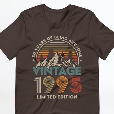 30th Birthday Shirt, Vintage 1995 Shirt, 30th Birthday Gift For Women, 30th Birthday Gift For Men, 30th Birthday Woman, 30th Birthday Friend