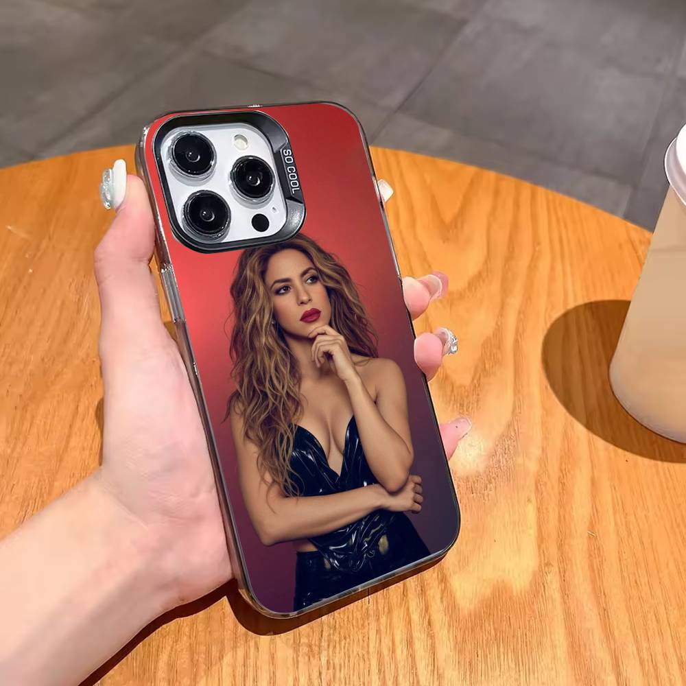 Singer S-Shakiras Cool Phone Case For iPhone 17,16,15,14,13,12,11 Plus,Pro Max,XS,Colorful Silver Black Cover