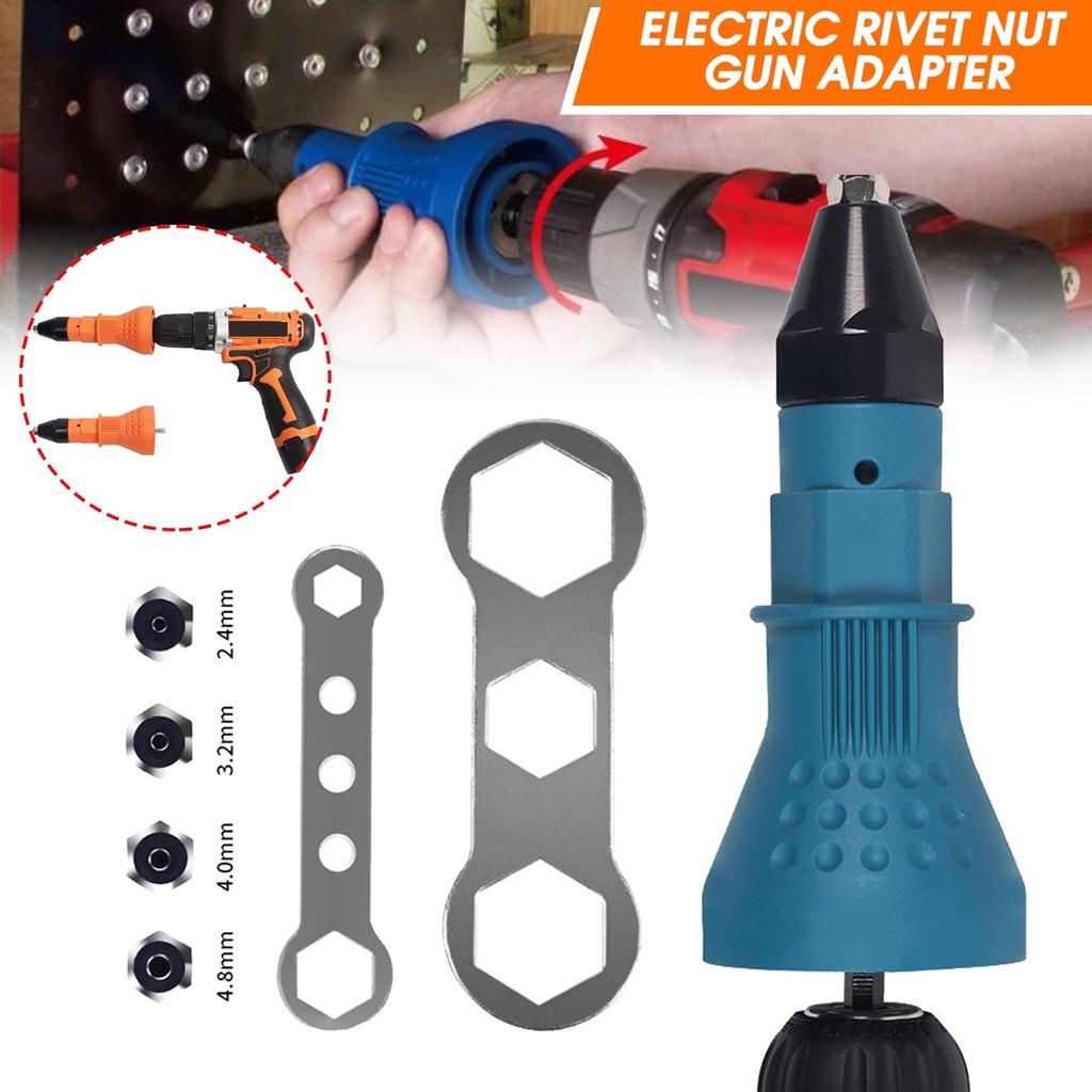 Buy Becornce Electric Rivet Nut Gun Riveting Tool Cordless Riveting ...