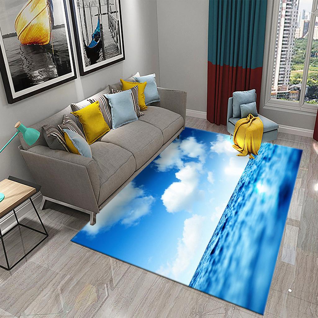 Bathroom Toilet Bedroom Kitchen Living Room Non-slip Floor Mat Sunset Ocean Beach Sky Landscape Rug
