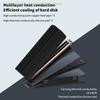 SSD-V3 2280 M.2 Dual Heat Pipe Solid State Drive NVME Grille-type All-aluminum Vest High-efficiency Heat Sink Gaming Accessories
