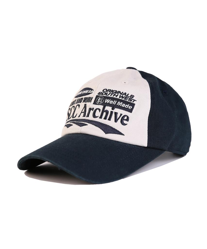 APEX DESIGN Scc Archive Cap - Ivory/Blue Green