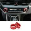 For Toyota Corolla    2Pcs Car AC Climate Control Knob Trim Button Cover Auto Accessories Car AC Control Knobs Ring