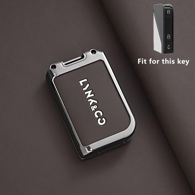 

Zinc Alloy Car Key Case for LYNK&CO 08 LYNKCO LYNK CO Link & Co 08 Remote Cover Shell Keychain Holder Fob Accessories