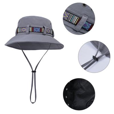 Wide Brim Sun Hat Breathable Floppy Hat Sunproof Fisherman Hat for Women Adjustable Beach Hat Fashion Summer Cycling Cap