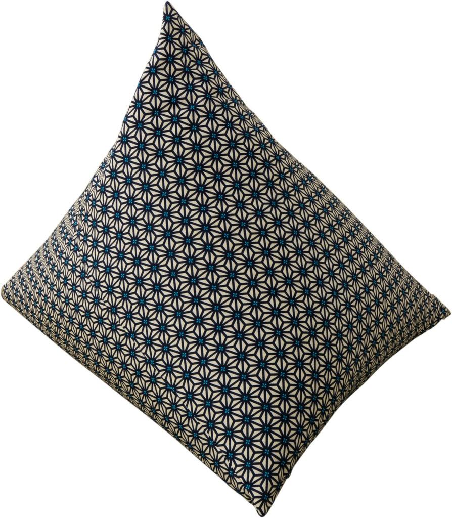 Emur Vyrobeno v Japonsku Přírodní pohankový polštář s krásným japonským vzorem Konopný list Ao