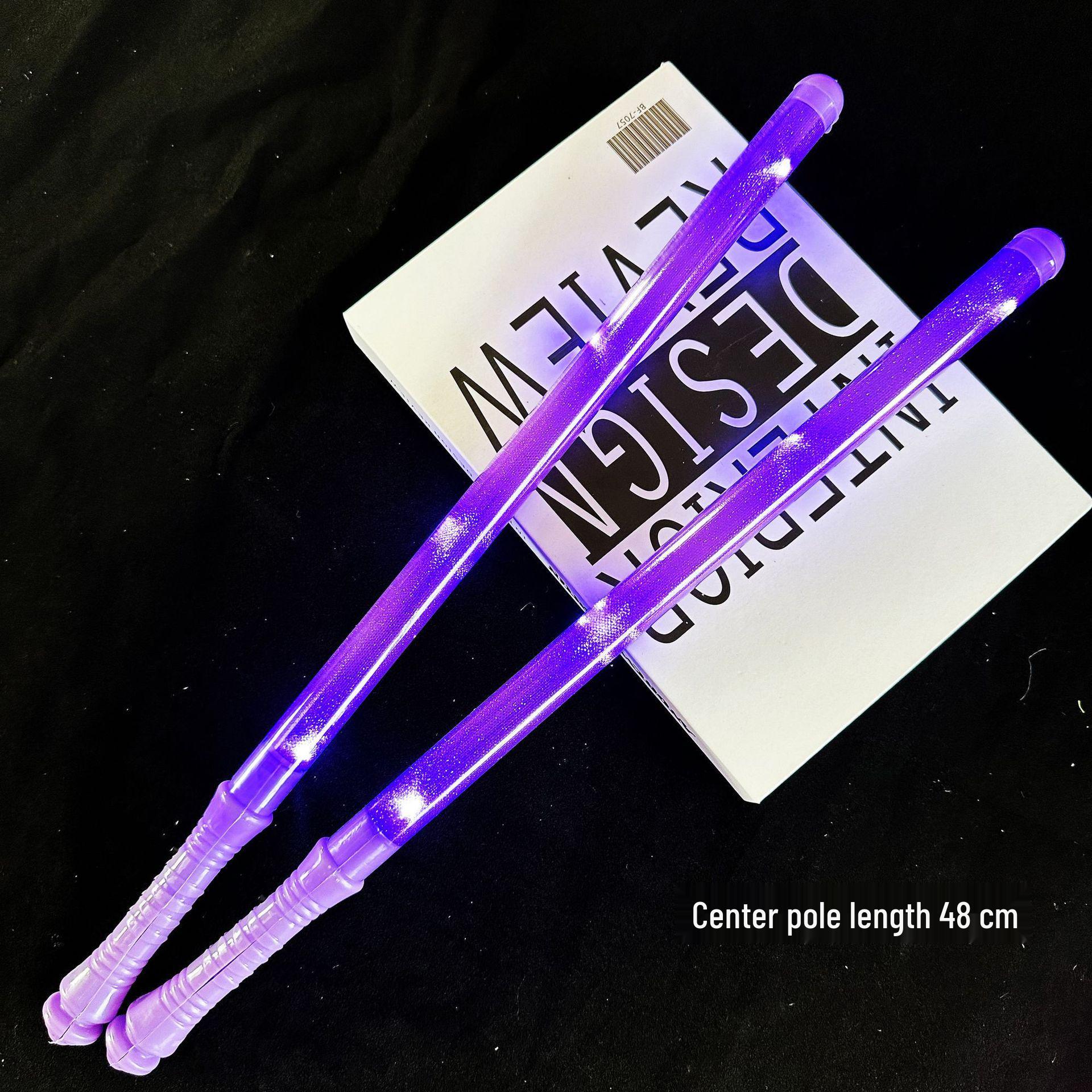 Flashing Rainbow Concert Glow Sticks: Large, Seven Colors, 48-Pack