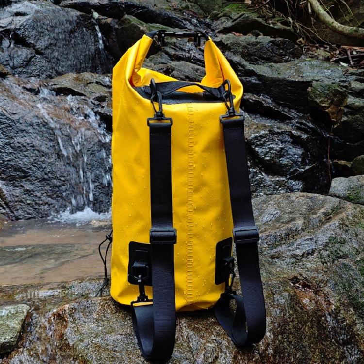 Hiking Day Dry Bag Backpack with PVC Roll Top Closure, Waterproof Storage Design and Front Outer Pocket Access