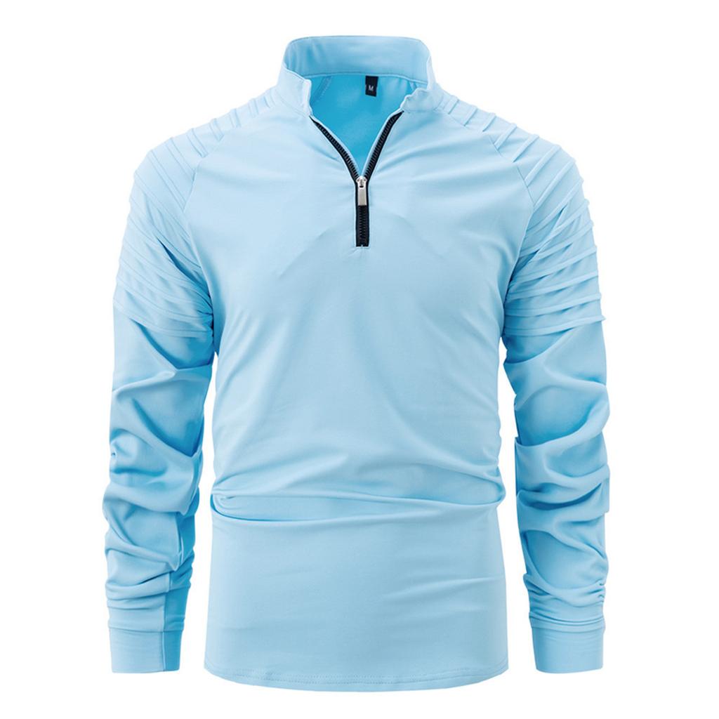 Pánské módní tričko s dlouhým rukávem a vyšívanou mikinou na jaro a podzim s dlouhým rukávem