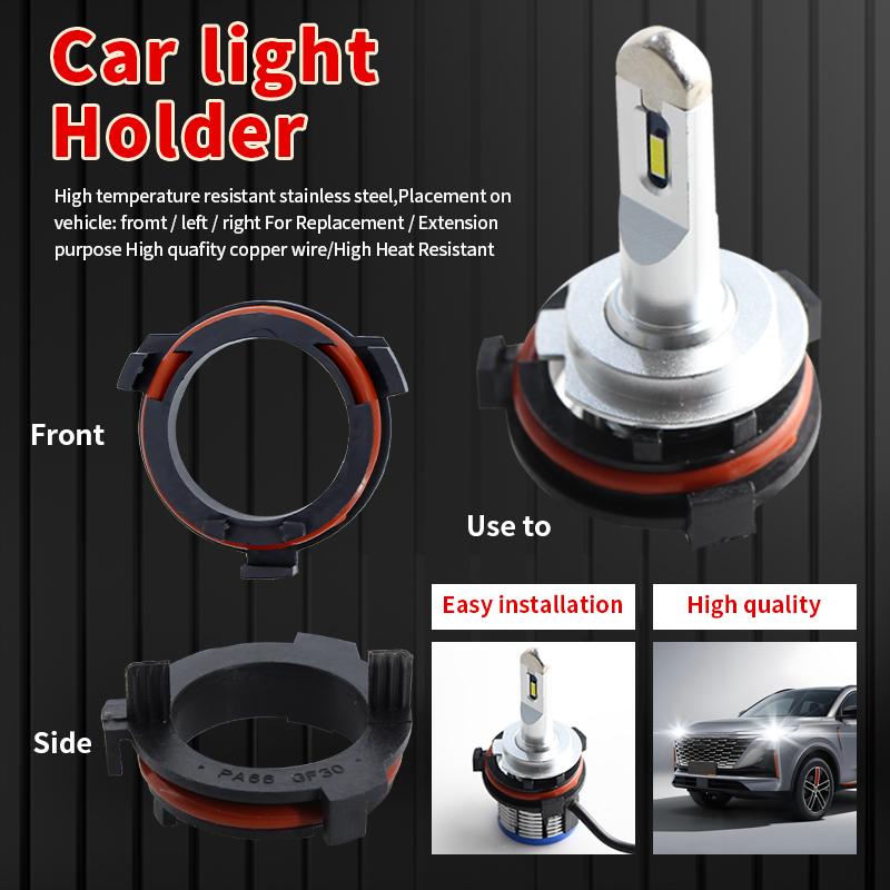 2PC Base For BMW VW Nissan Opel Ford Mercedes-Benz Base H7 Bulb Socket Car Accessories H1 LED Headlight Bulb Base Holder Adapter