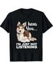 Funny Siberian Husky  I Hear You... Not Listening  Graphic T-Shirt for Men & Women - Casual Round Ne