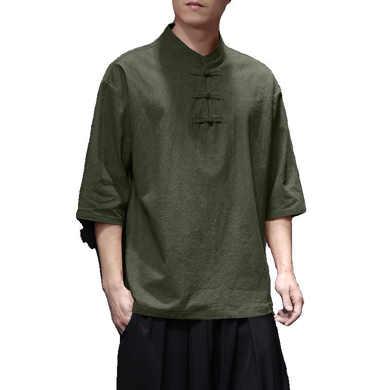 2024 Plus Size Men's Casual Chinese Style T-shirt