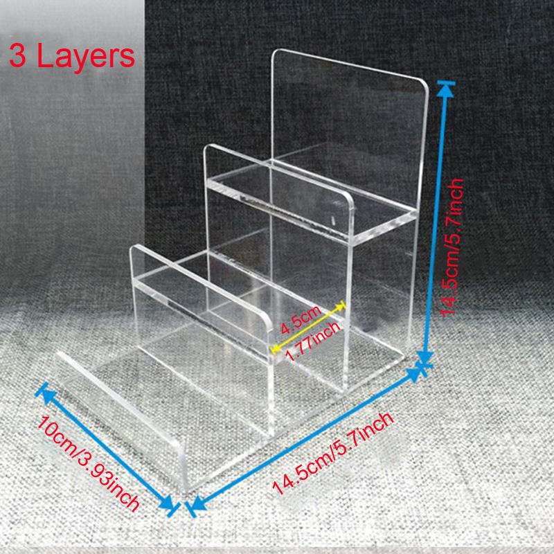 34 Layers Transparent Eyeglass Storage Rack Sunglasses Wallet Display Shelf Rack Figurine Ladder Showcase Display Stand 2390₽