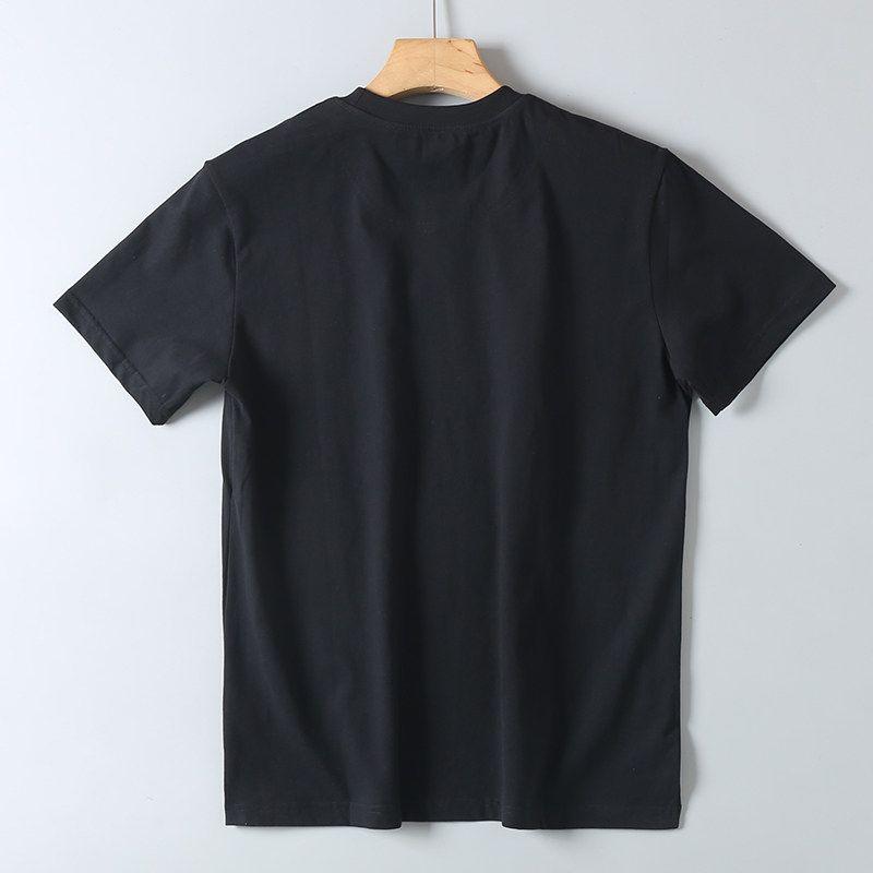 Foreign Trade Export Surplus Summer New Vintage Motorcycle Print All-Cotton Washed Men's Round Neck Casual Short-Sleeve T-Shirt