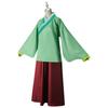 Medicine House Girl Whispering Cat Cos Taking Green Hanfu Kimono Medicine Girl Whispering Stage Playing Anime