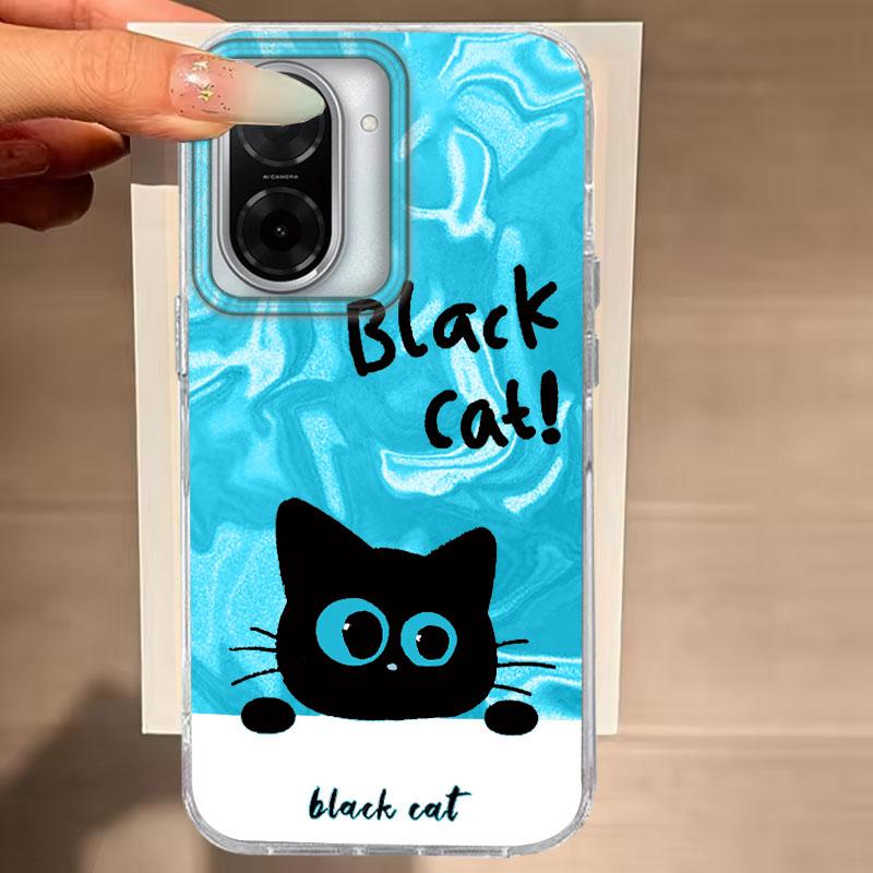 

For Xiaomi 14T Pro 13T 11 Lite 5G Phone Cover Abstract Art Cat Cartoon Laser Glacier Shockproof Protective Fashion Luxury Shells Xiaomi Mi 11 Lite