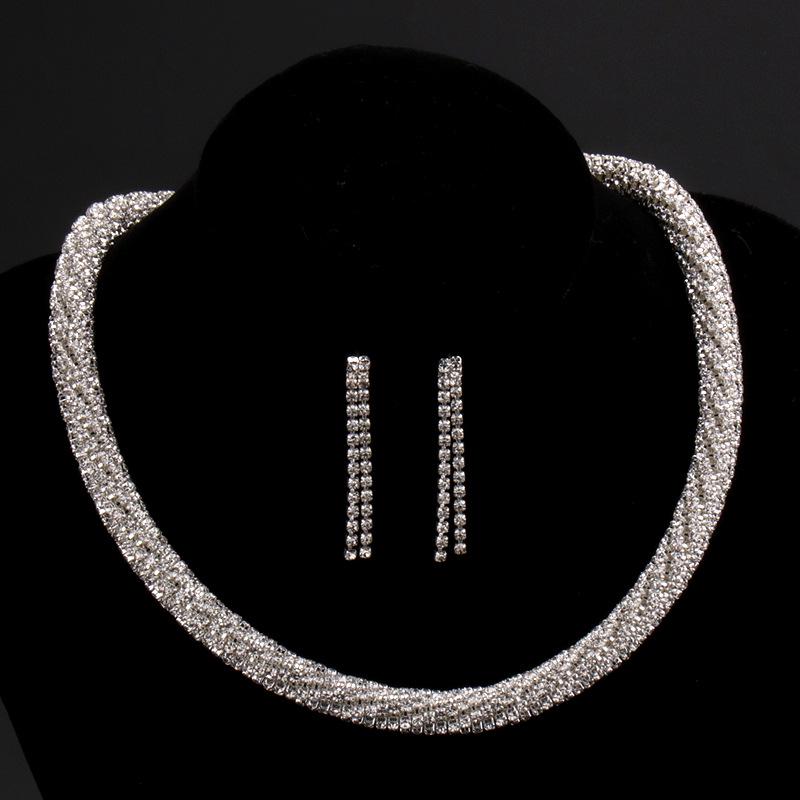 European Bold Necklace & Earring Set - Bestseller Bridal Wedding Jewelry