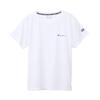 Short Sleeve TECH Round Odor UV Script Rubber Print Women's T-Shirt, WEAVE® (CW-BS301), White, Neck, Antibacterial, Resistant, Quick-Drying,