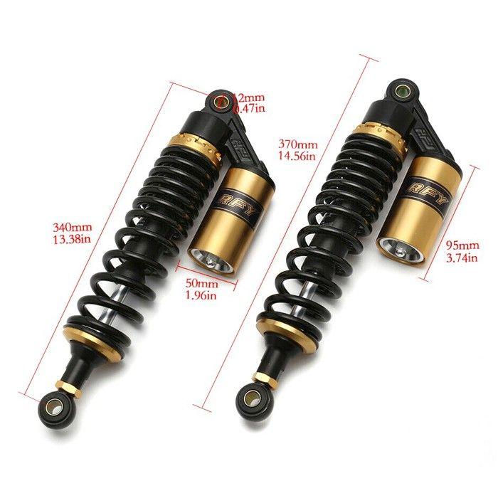 Motorrad-Stoßdämpfer hinten 340mm Federung Paar Universal RS2S