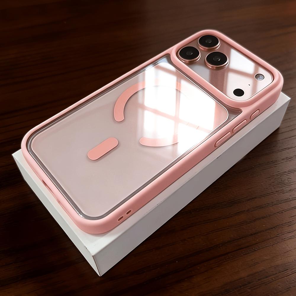 

For Magsafe Shockproof Bumper Clear Case For iPhone 17 16 15 14 13 Pro Max 17Pro Magnetic Wireless Charge Transparent Back Cover iPhone17 Pro Max